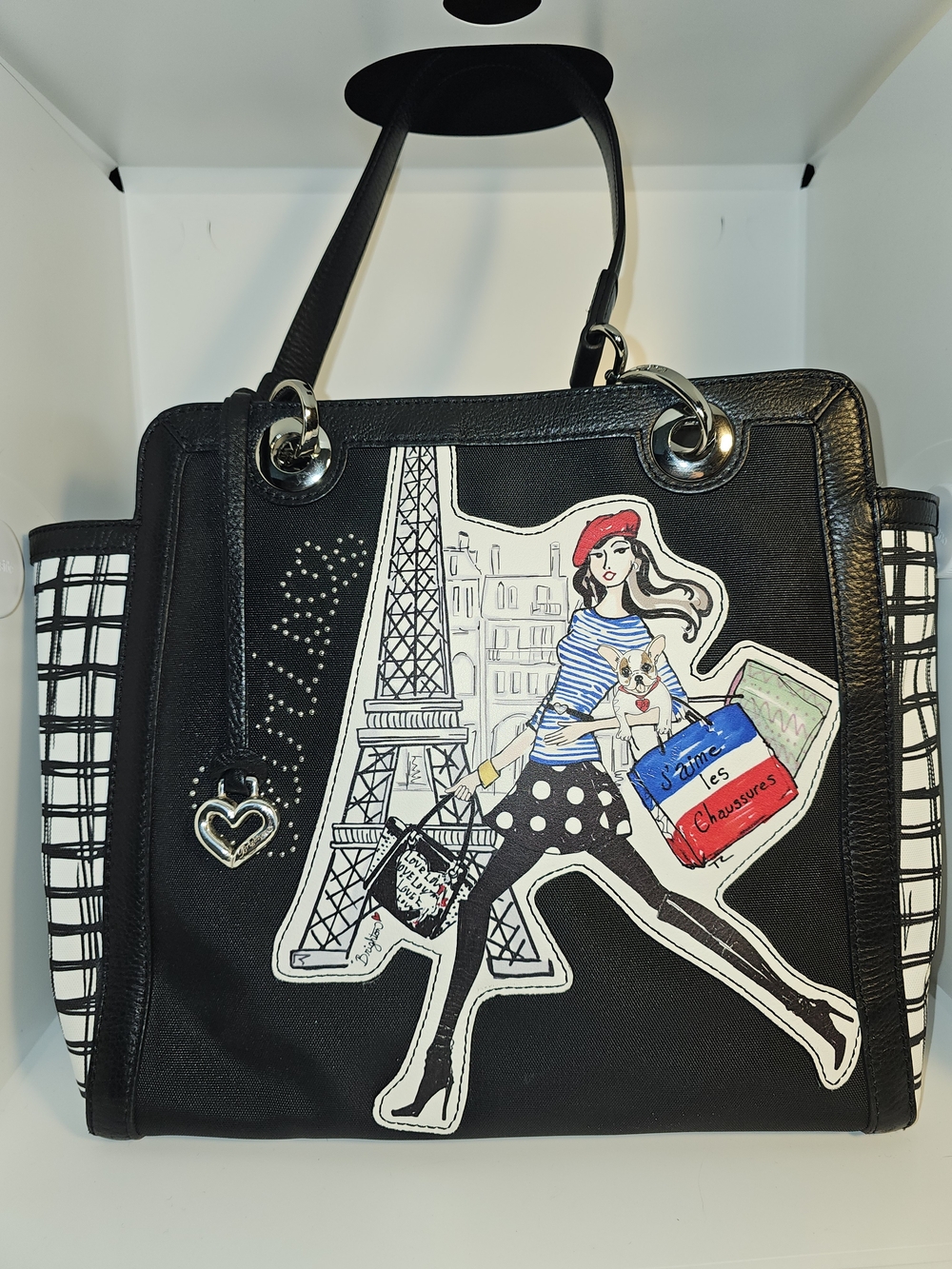 Brighton Parisian Fashionista Tote Bag in Black